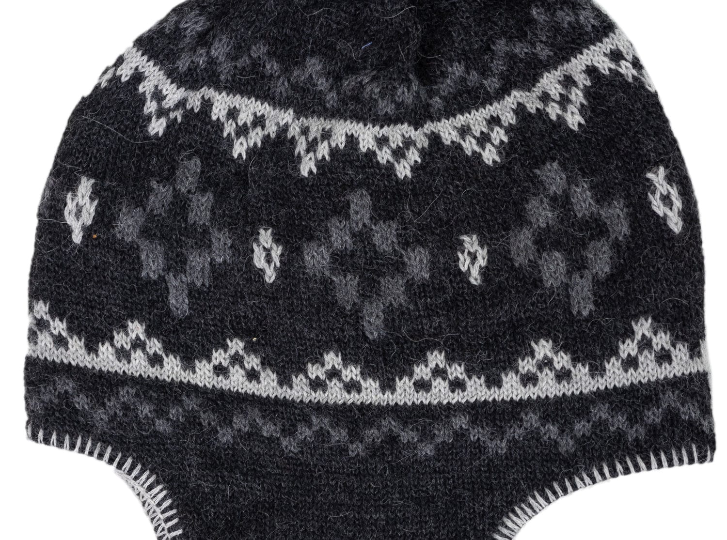 Winter Sweater Hat - Gray - Secondary