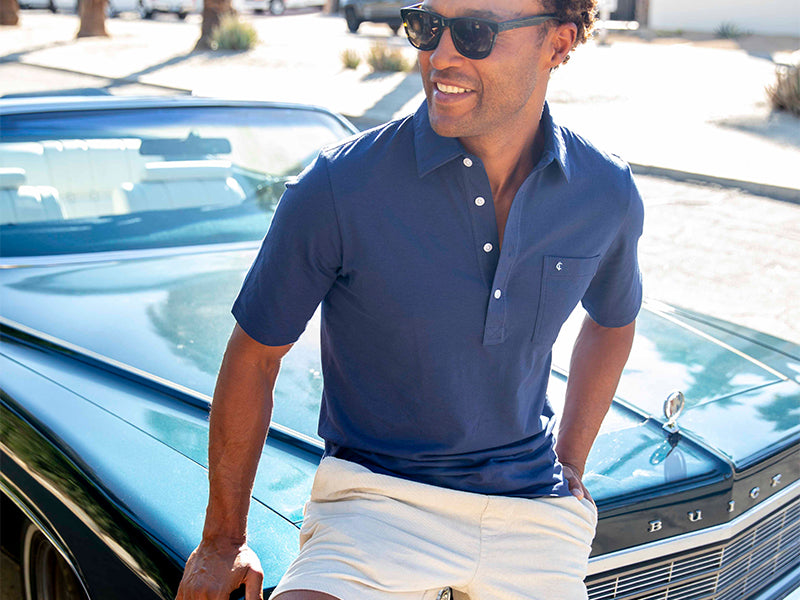 Slim Fit Top-Shelf Range Polo - Navy Blue