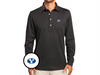 BYU - Jacquard Long Sleeve Range Polo - Oval - Black