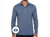 BYU - Brrr Long Sleeve Range Polo - Oval - Riviera