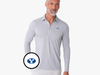 BYU - Brrr Long Sleeve Range Polo - Oval - Silverado