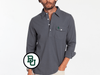 Baylor - Long Sleeve Players Shirt - BU - Blue Steel