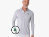 Baylor - Brrr Long Sleeve Range Polo - BU - Silverado