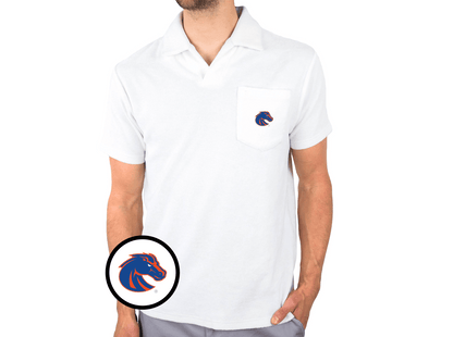 Boise State - Terrycloth Polo - Bronco - White