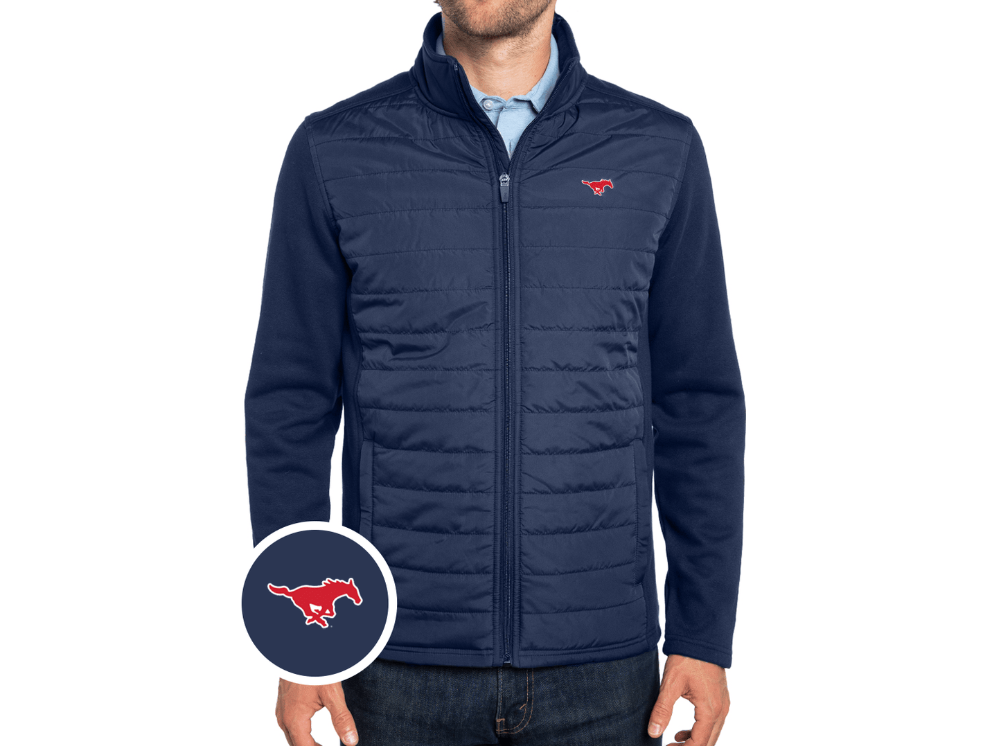SMU - Hybrid Puffer - Mustang - Navy