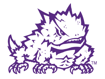 TCU - Terrycloth Polo - Horned Frog - White