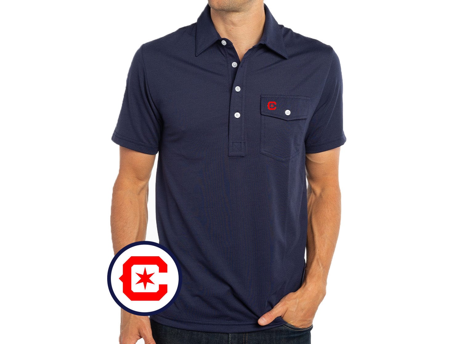 Chicago Fire - Performance Players Shirt - Star - Navy