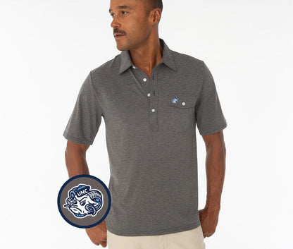 North Carolina - Coach's Performance Players Shirt - Tarheel Head - Heather Gray