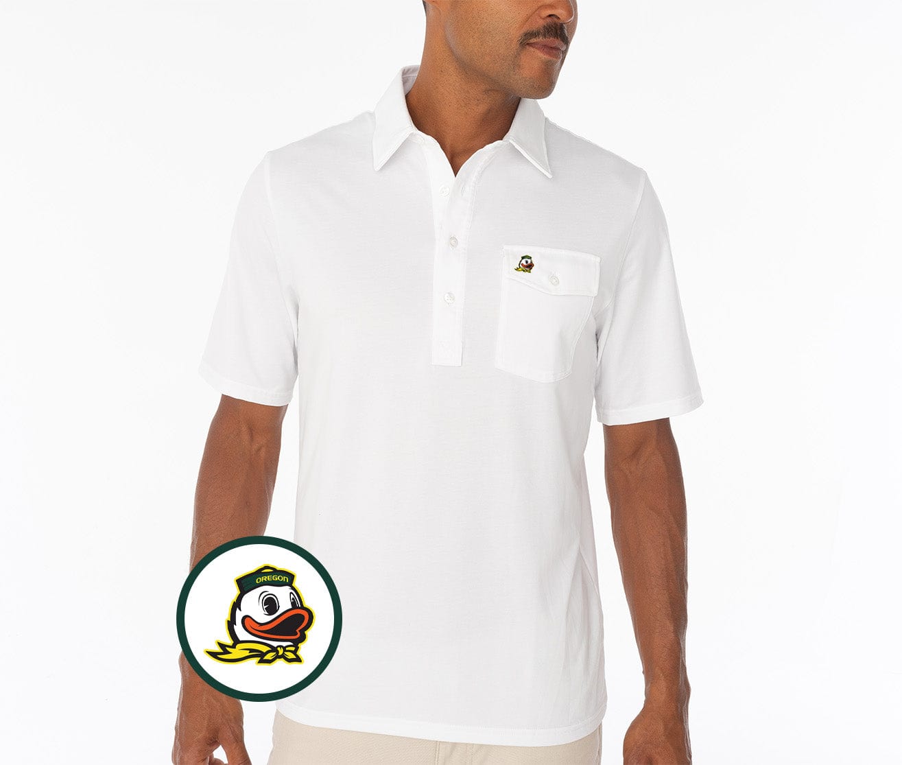 Oregon - Coach's Players Shirt - Duck - White