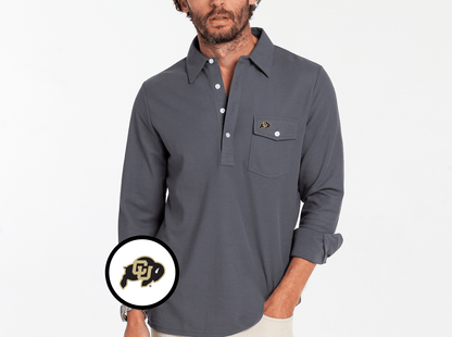 Colorado - Long Sleeve Players Shirt - Buffalo - Blue Steel