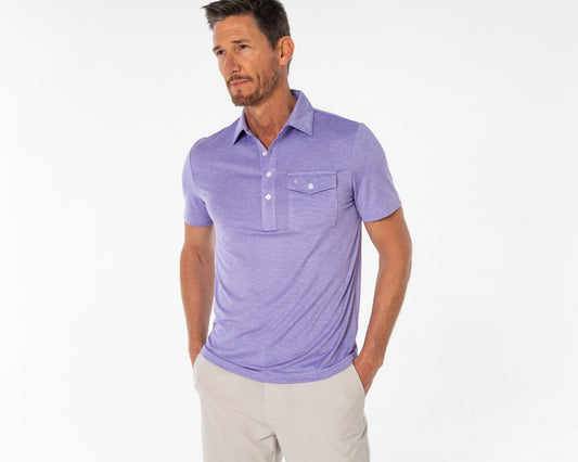 Performance Sport Heather Players Shirt - Lavender Lemonade