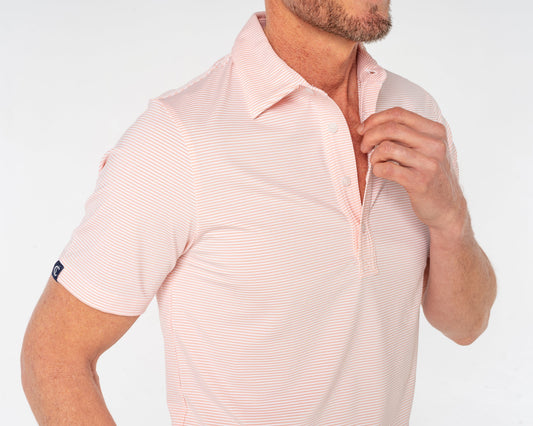 Performance Sport Range Polo - Hobby Stripe - Pink