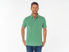 Slim Fit Top-Shelf Range Polo - Jade Microstripe