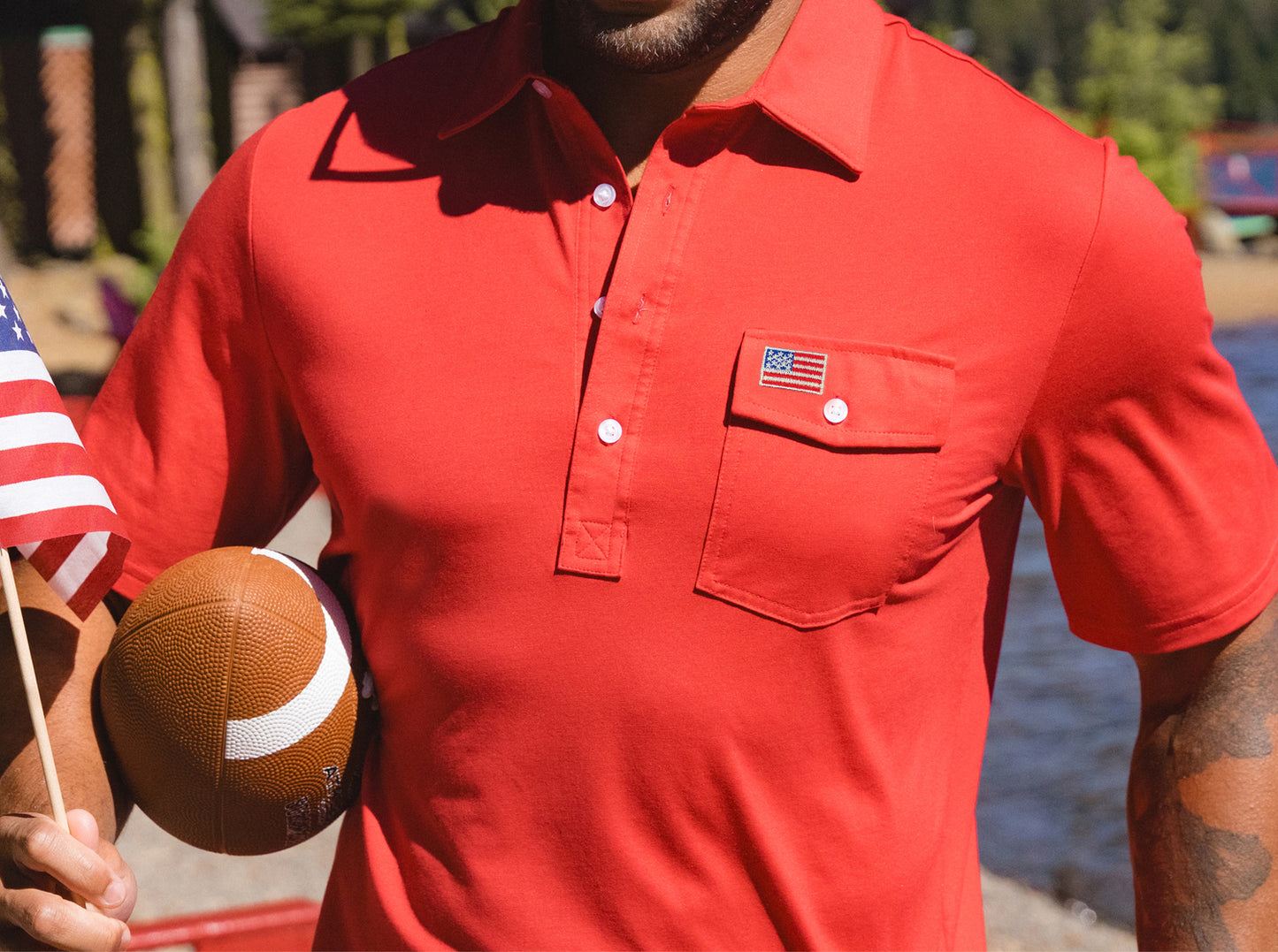 Limited Edition Players Shirt - American Flag - Red