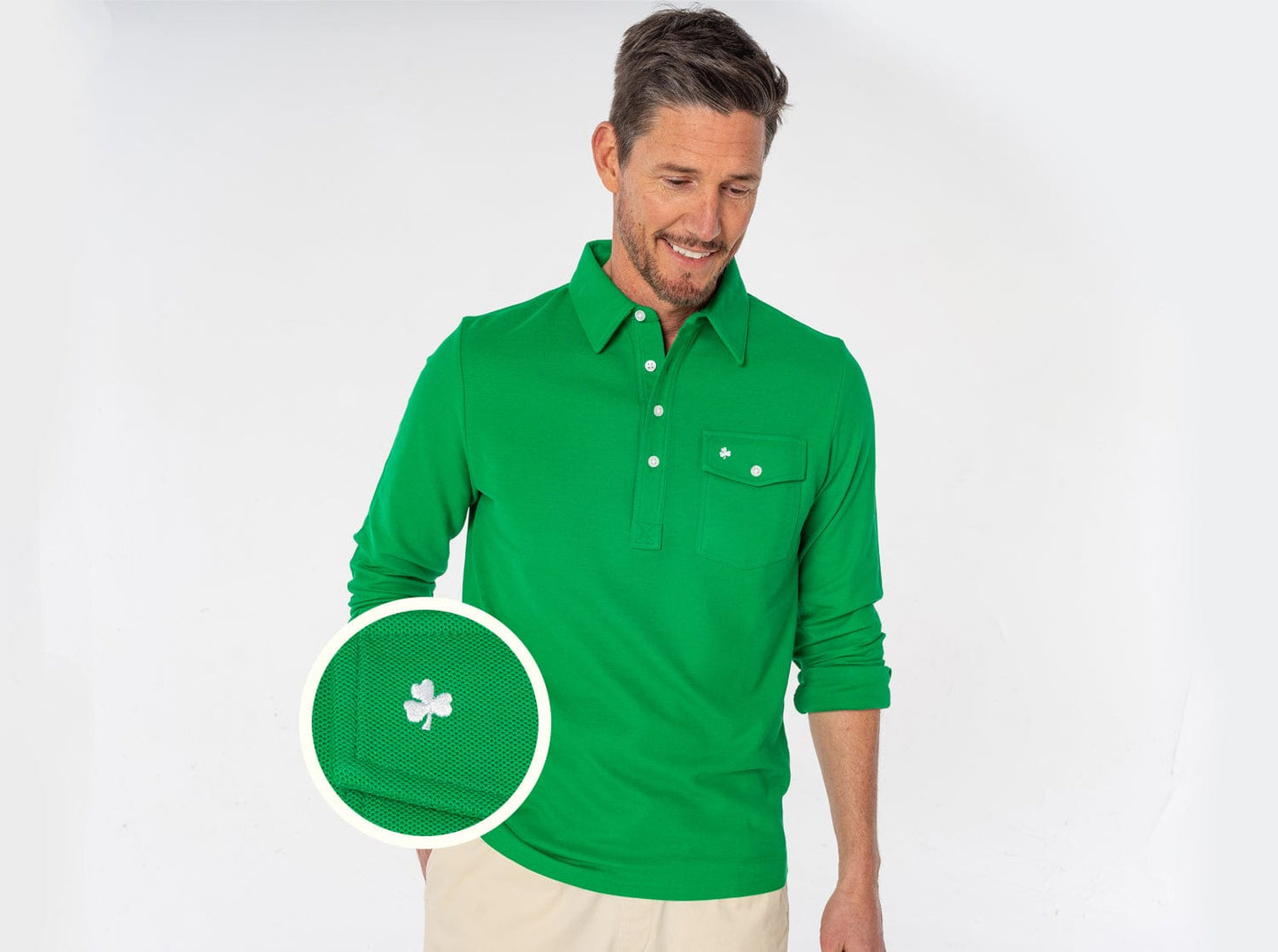 Limited Edition Long Sleeve Players Shirt - Shamrock - Green