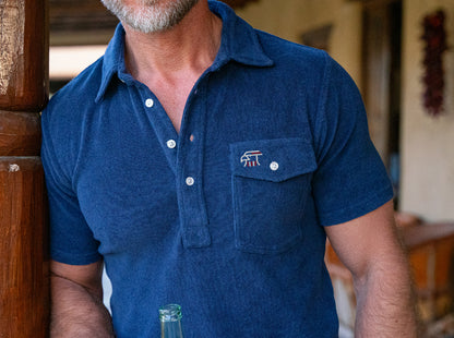 Limited Edition Terrycloth Players Shirt - Eagle - Navy