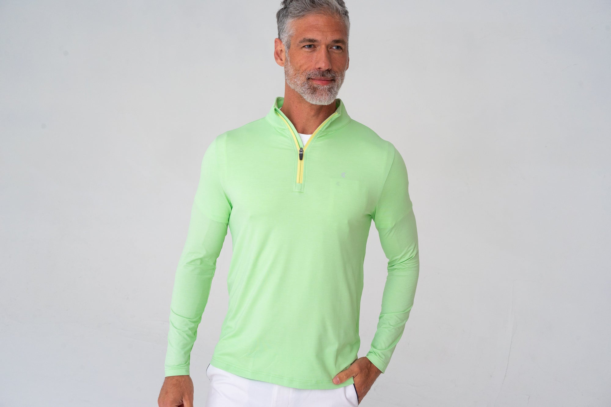 Feather Performance Pullover - Lime