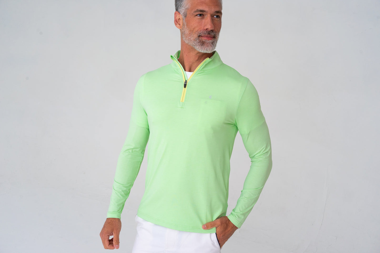 Feather Performance Pullover - Lime