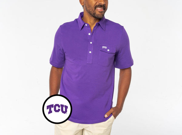 Criquet ShirtsTCU - Coach's Performance Players Shirt - TCU Mark