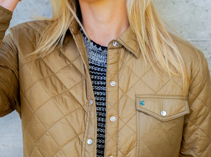 Women's Quilted Shacket - Goldie Hawn