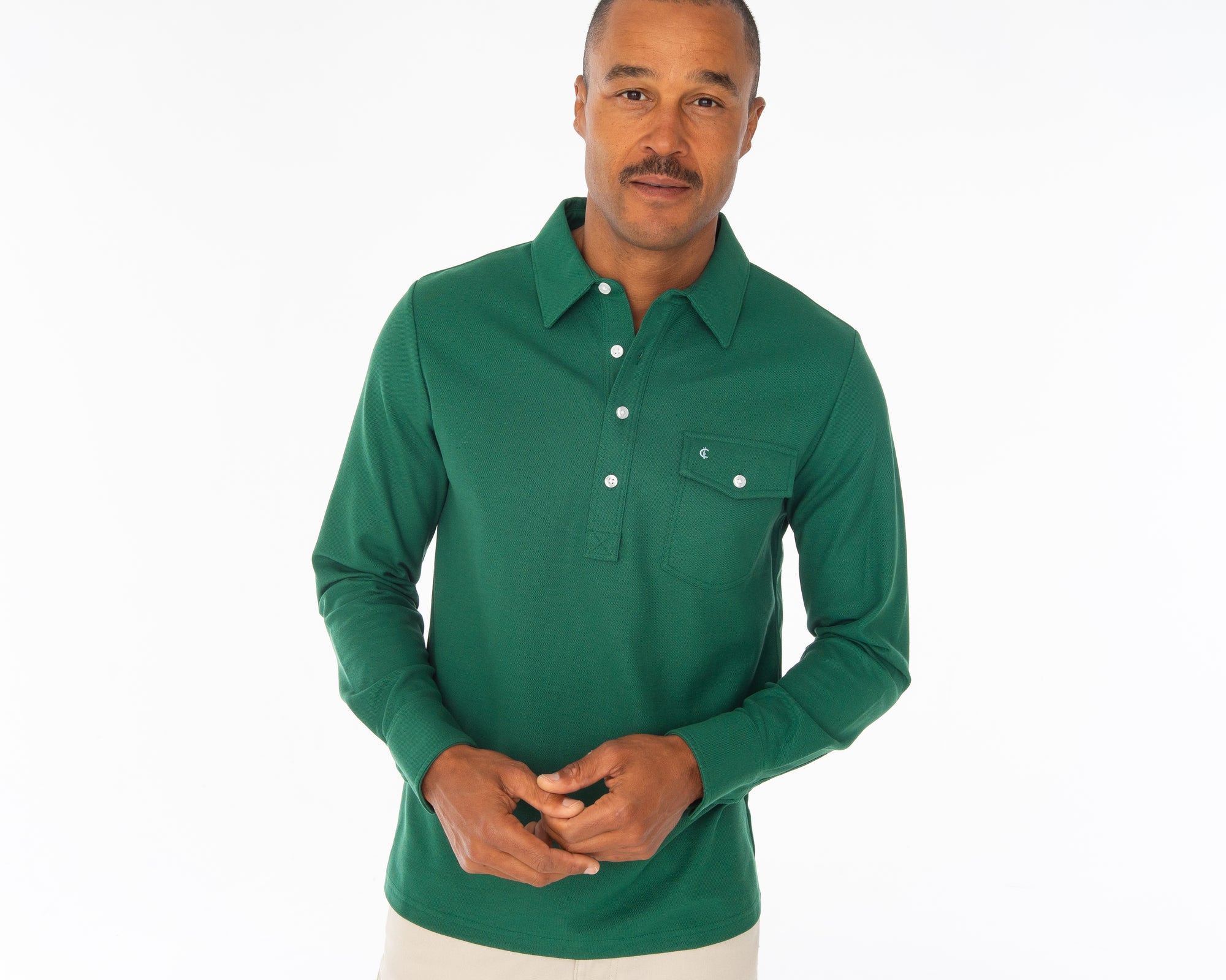 Long Sleeve Players Shirt - Evergreen - Secondary