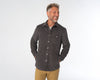 Corduroy Quilted Shacket - Midnight Ash
