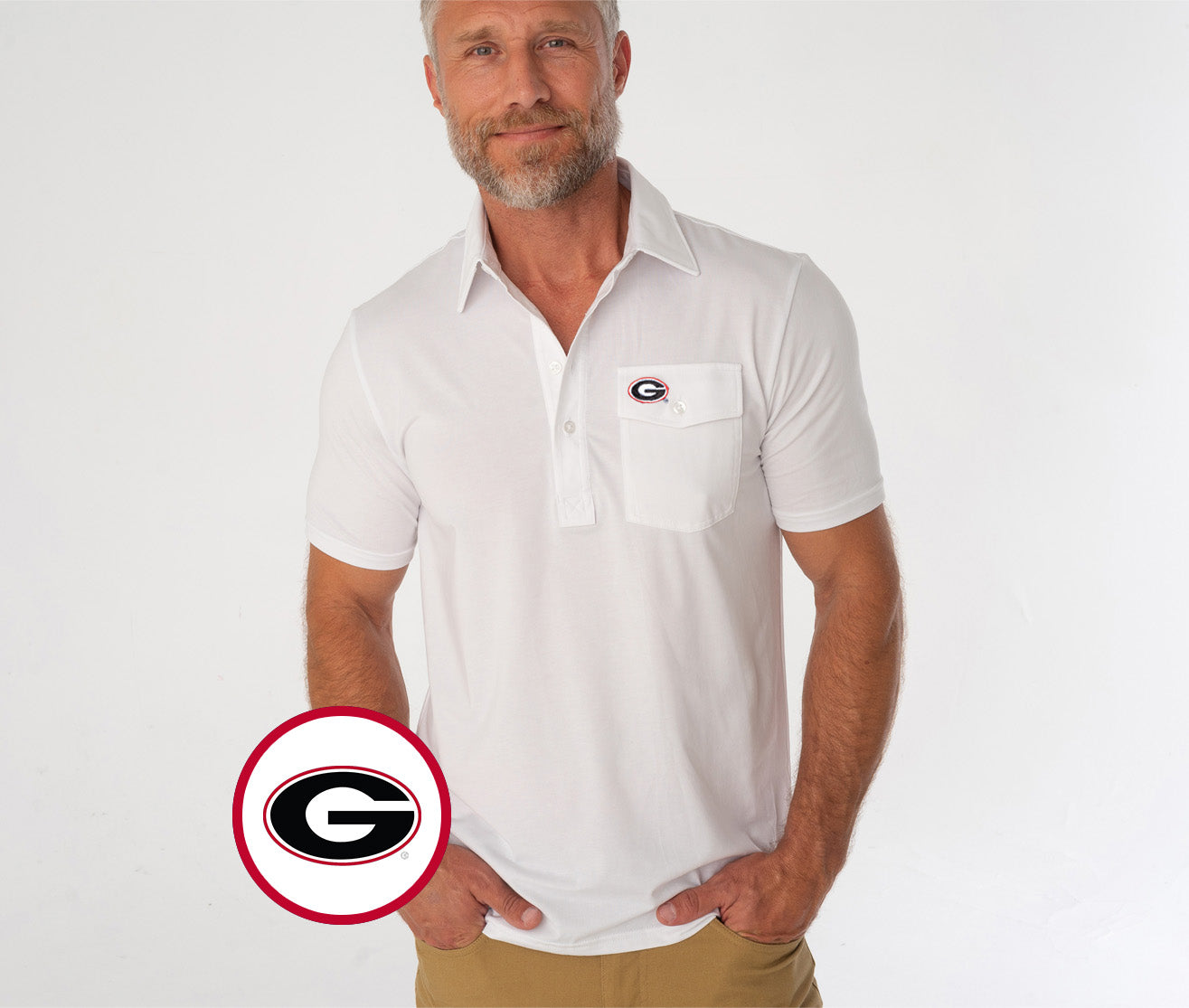 Georgia - Coach's Performance Players Shirt - G - White