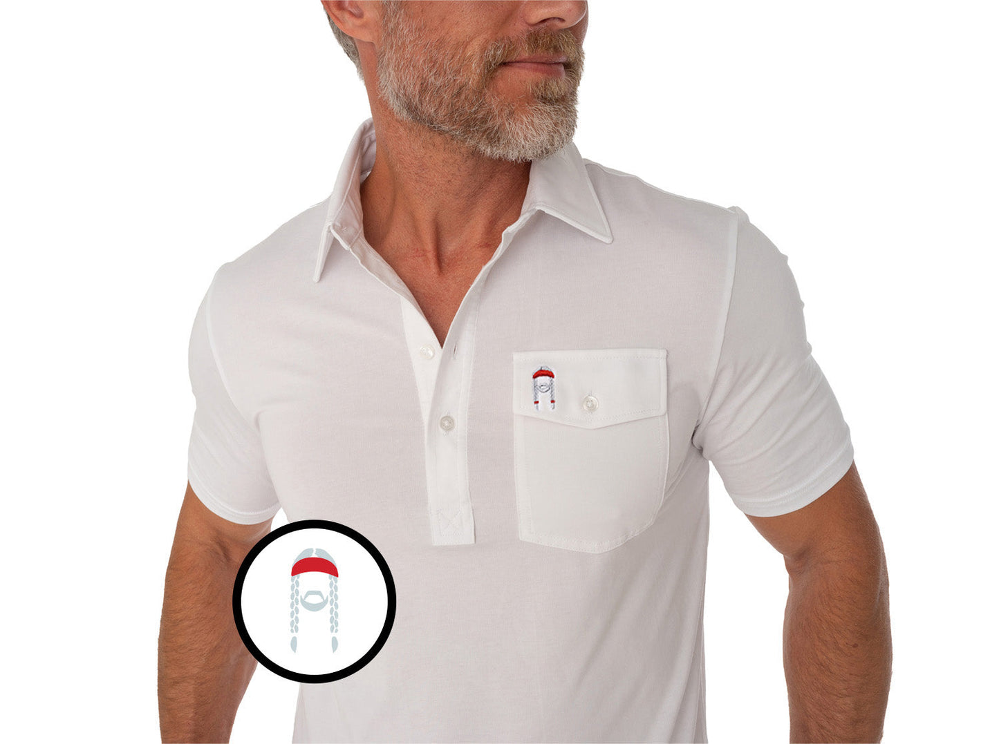 Willie Nelson Players Shirt - The Icon - Bright White