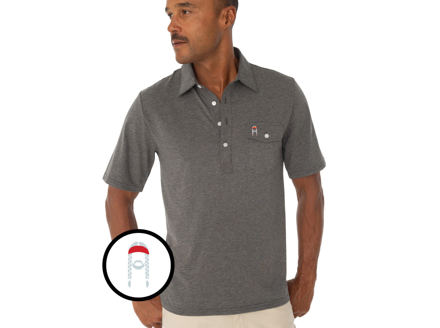 Willie Nelson Players Shirt - The Icon - Heather Grey