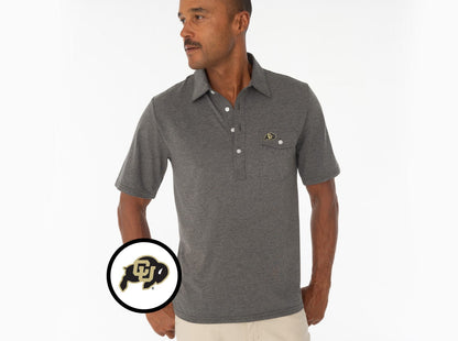 Colorado - Coach's Performance Players Shirt - CU Buff - Heather Grey