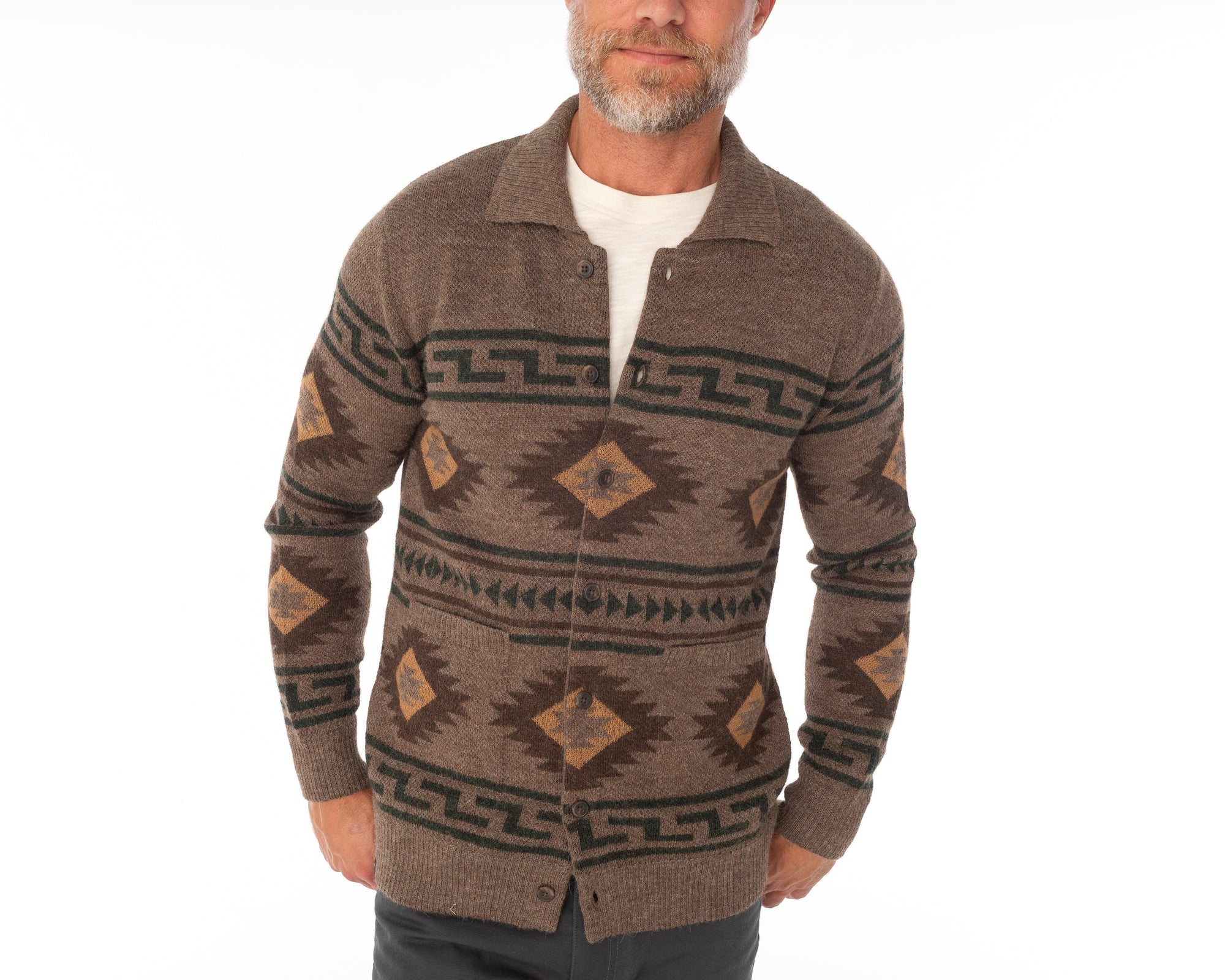 Western Sweater Jacket - Drifter Geo