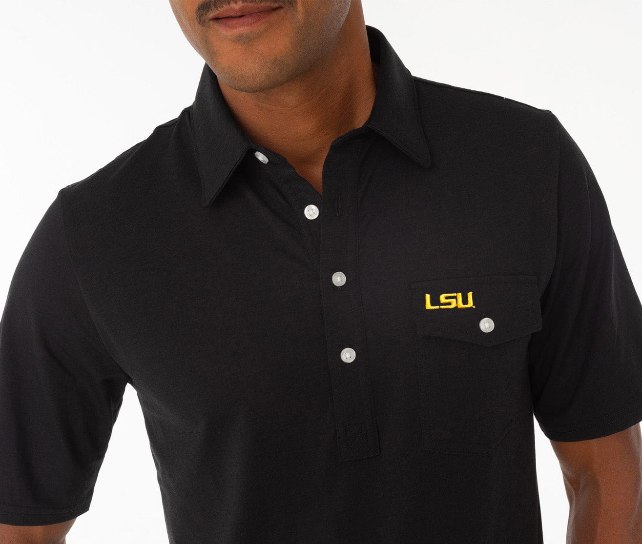 LSU - Coach's Performance Players Shirt - LSU - Black - Secondary