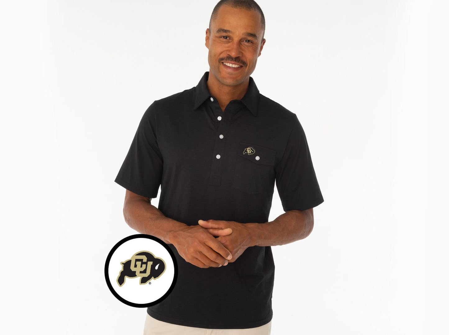 Colorado - Coach's Performance Players Shirt - CU Buff - Black