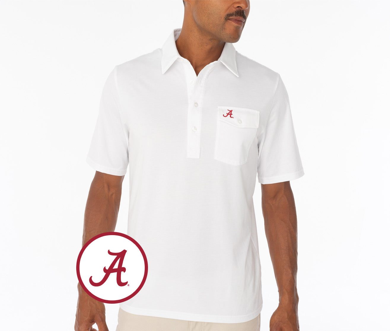 Alabama - Coach's Performance Players Shirt - A - White