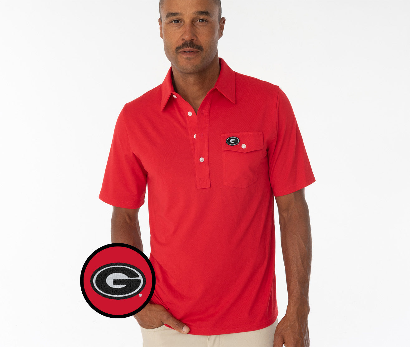 Georgia - Coach's Performance Players Shirt - G - Red