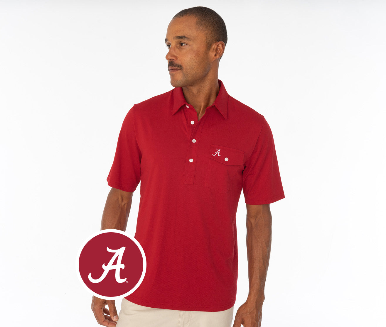 Alabama - Coach's Performance Players Shirt - A - Crimson