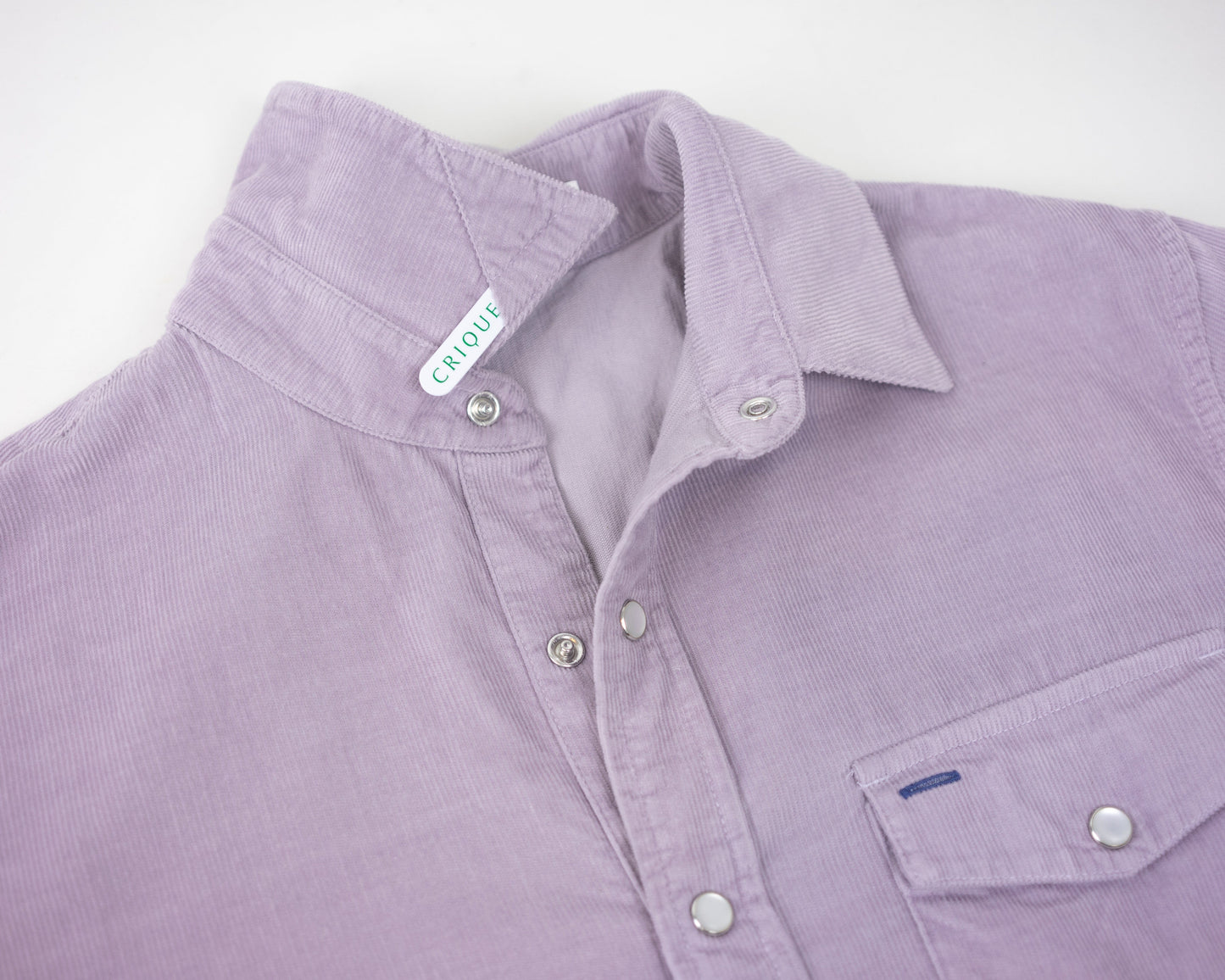 Corduroy Pearl Snap - Lavender Field