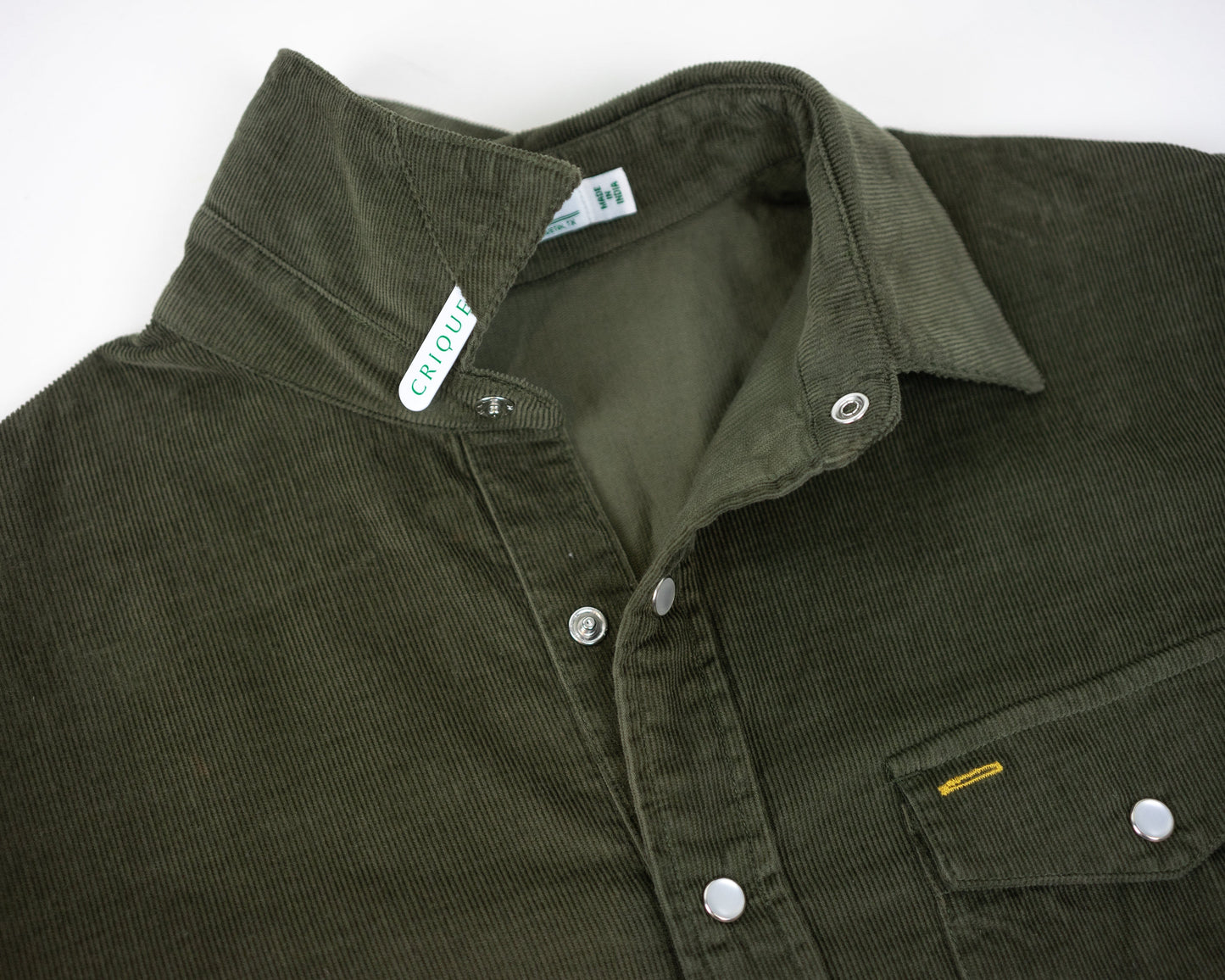 Corduroy Pearl Snap - Armadillo