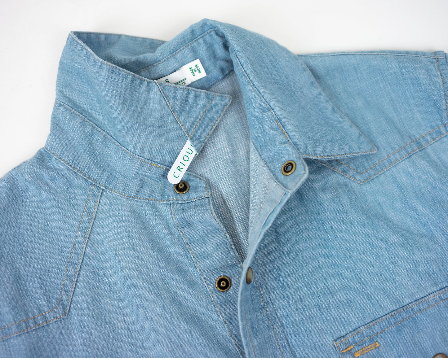 Western Denim Pearl Snap