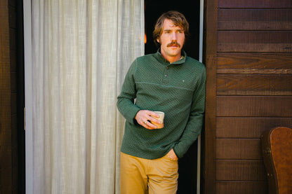 Quilted Pullover - Heather Ivy