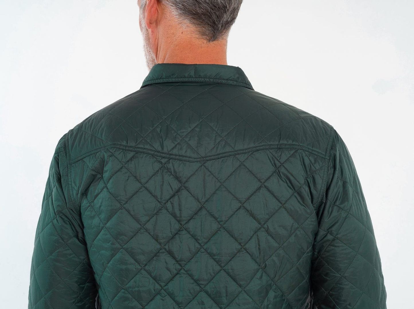 Quilted Shacket - Hunter Green