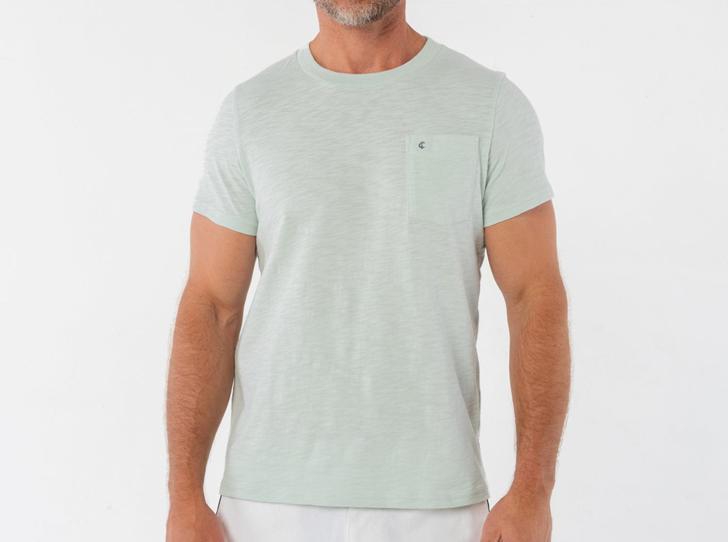 Slub Cotton Pocket T-Shirt - Jade - Secondary
