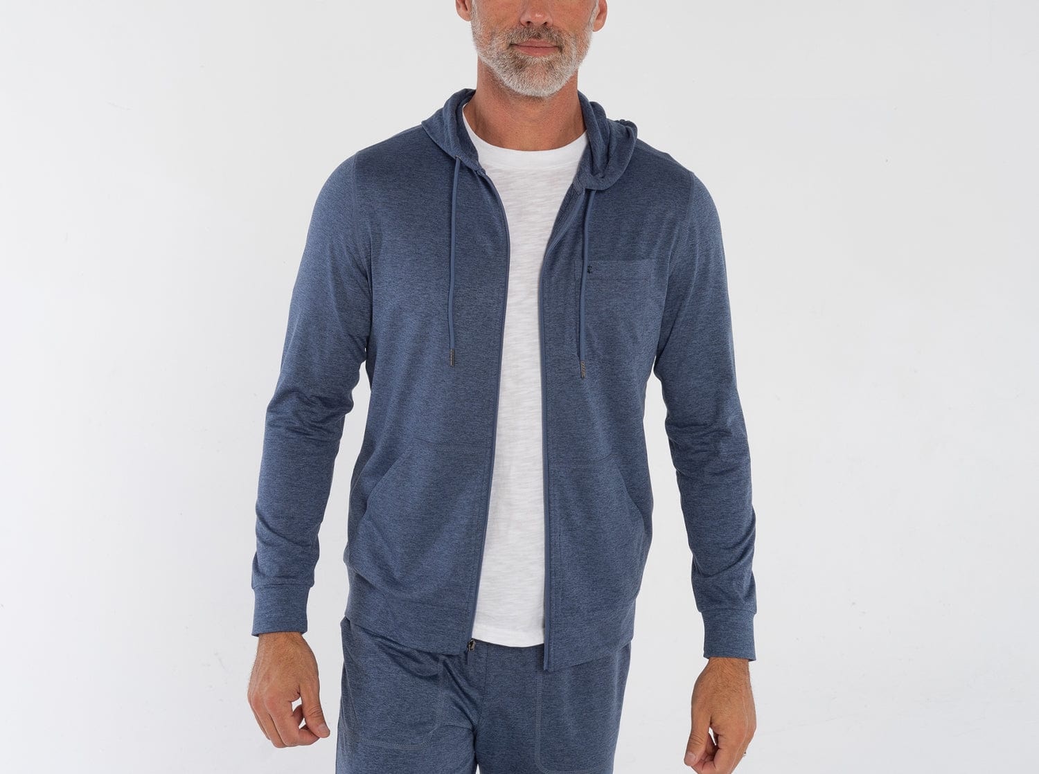 Lounge Zip-Up Hoodie - Navy