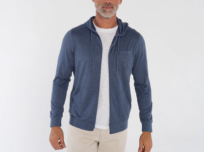 Lounge Zip-Up Hoodie - Navy