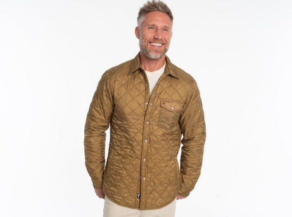 Quilted Shacket - Fools Gold