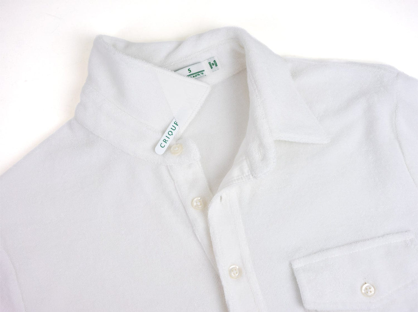 Terrycloth Players Shirt - White Lotus