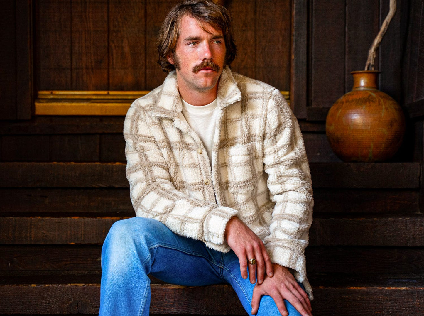 Shepherd Shacket - Cream Plaid