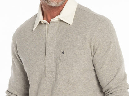 Waffle Rugby Shirt - Heather Gray