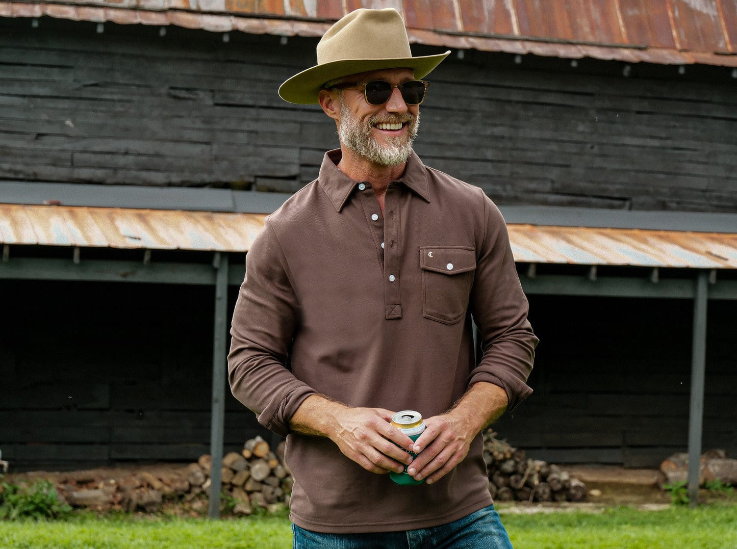 Long Sleeve Players Shirt - Espresso Martini