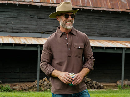 Long Sleeve Players Shirt - Espresso Martini